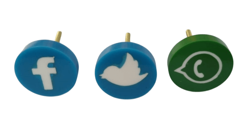 IRON & RESIN SOCIAL MEDIA KNOB (POLISH)